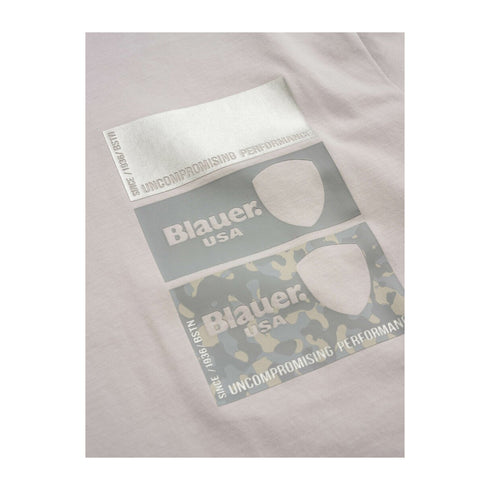 Blauer T-shirt T-shirt Uomo Palmer riflettente XXS P25 - BLAUERBLUH02197004547 - 933 - XXS - Francavilla Moda